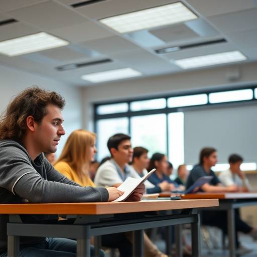 Students using a educational game in a classroom setting, highlighting the educational potential of gaming.